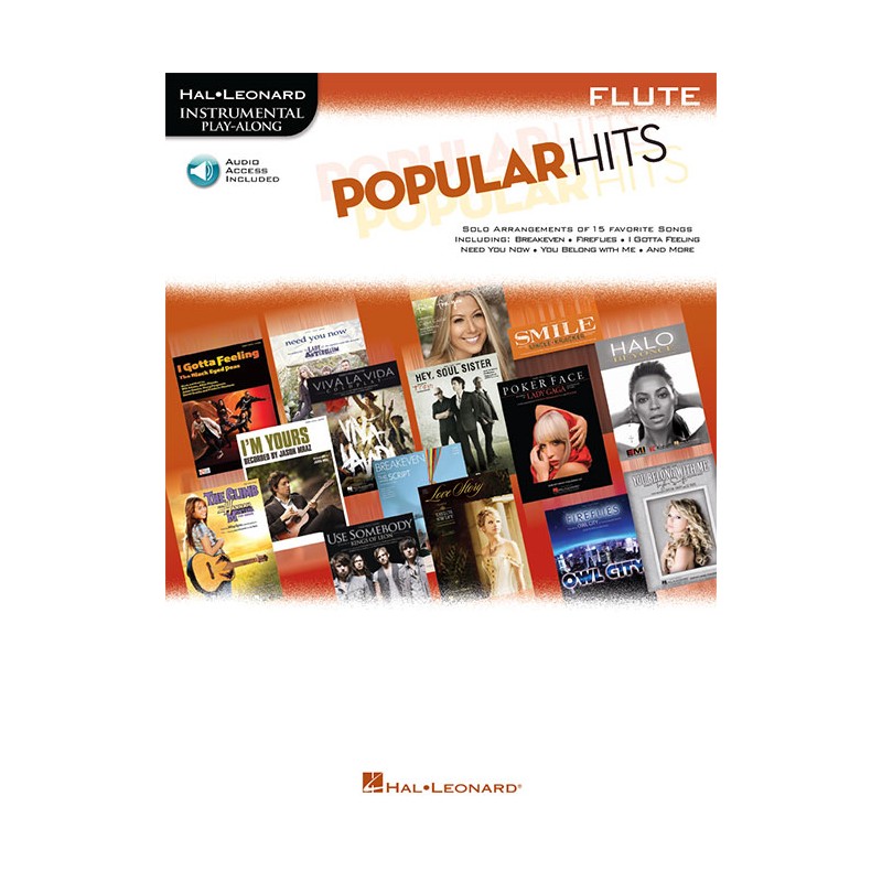 Popular Hits - Instrumental Play-Along for Flute (Book/Audio Online)