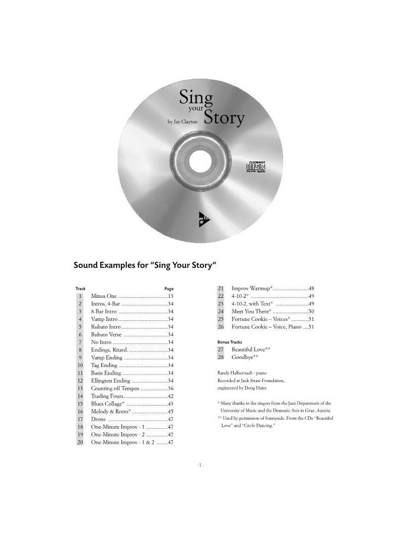 Sing Your Story (book/CD)