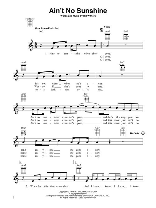 R&B Songs for Ukulele