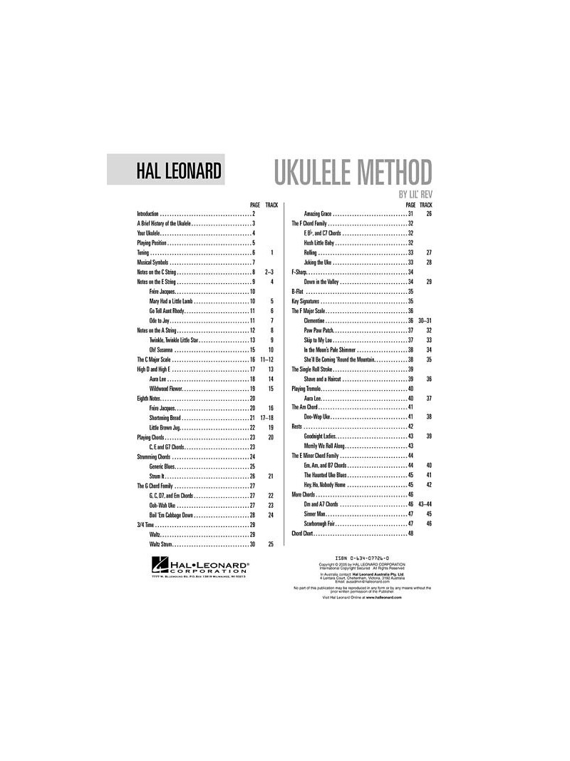 Hal Leonard Ukulele Method 1 (book/CD)