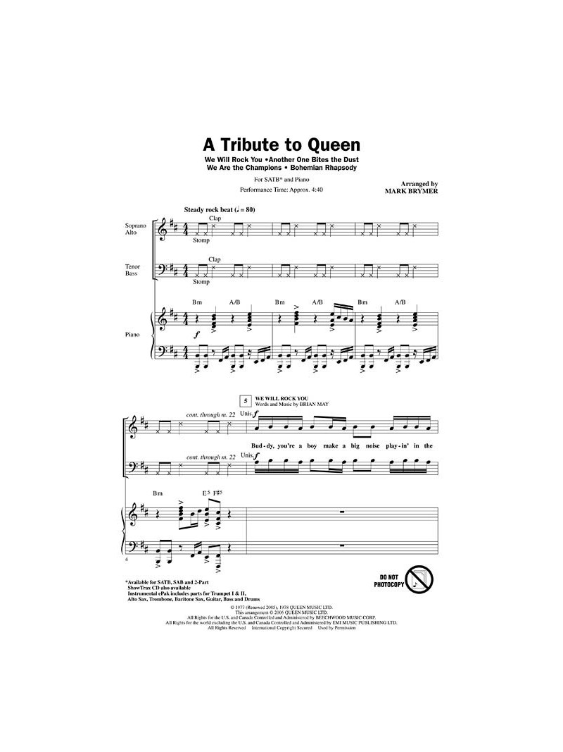 A Tribute to Queen (Medley)