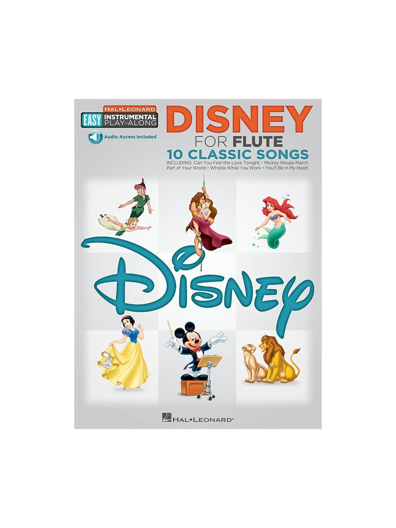 Disney - Instrumental Play-Along for Flute (book/Audio Access)