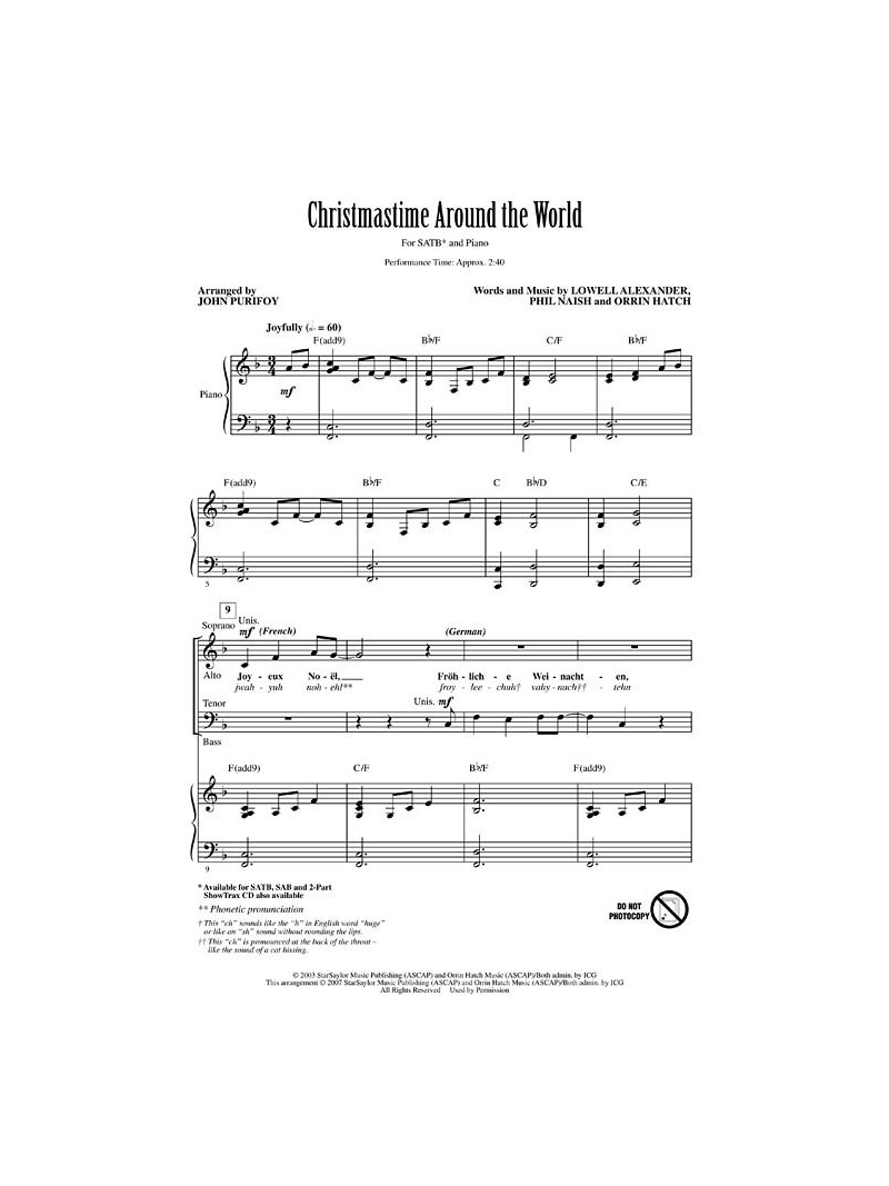 Christmastime Around the World (choral)