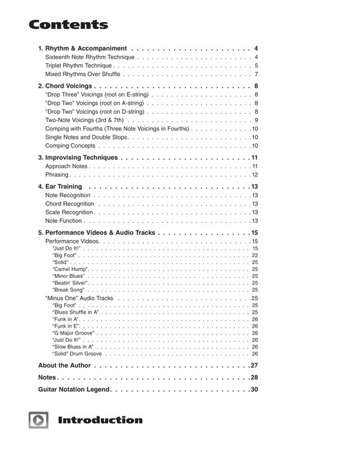 Jazz, Rock & Funk Guitar (book/Audio Online)