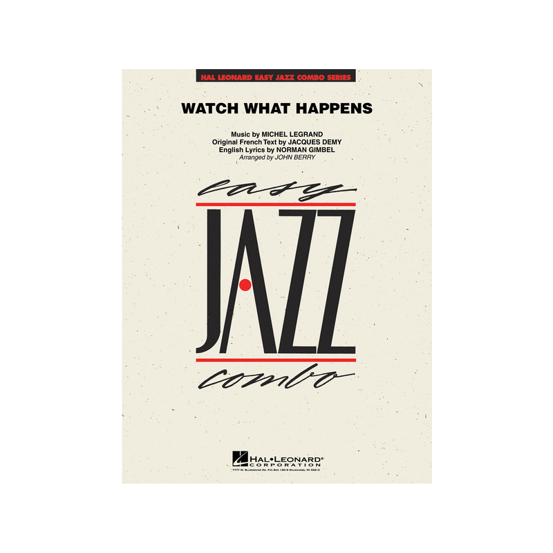 Watch What Happens, hal leonard jazz combo