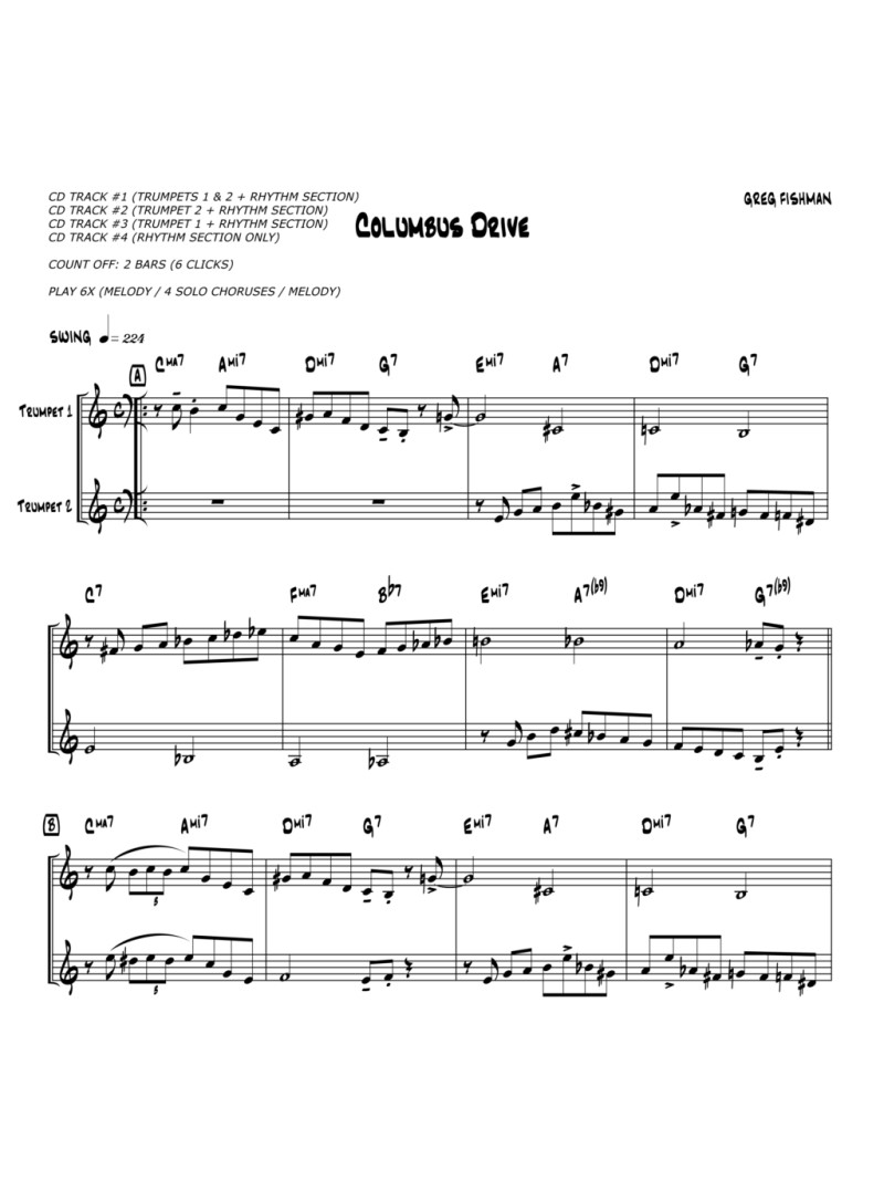 Jazz Trumpet Duets (book/CD)