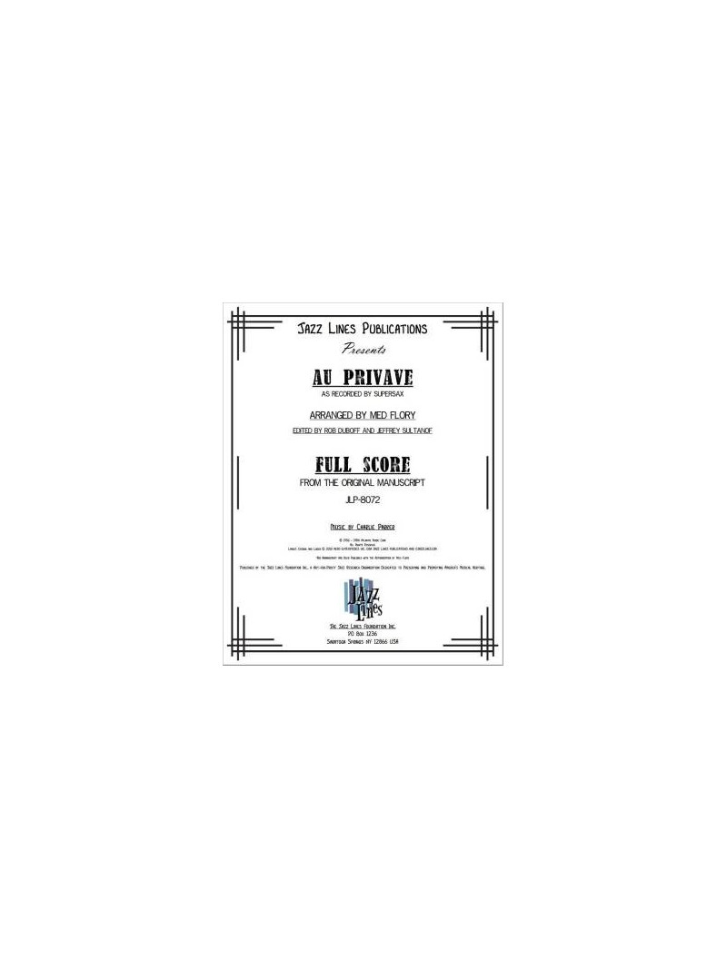 Charlie Parker - Au Privave