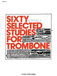 Sixty Selected Studies for Trombone - Book 2