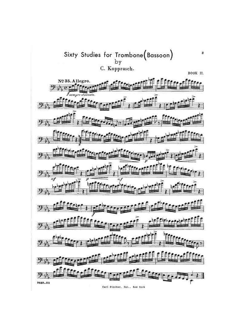 Sixty Selected Studies for Trombone - Book 2