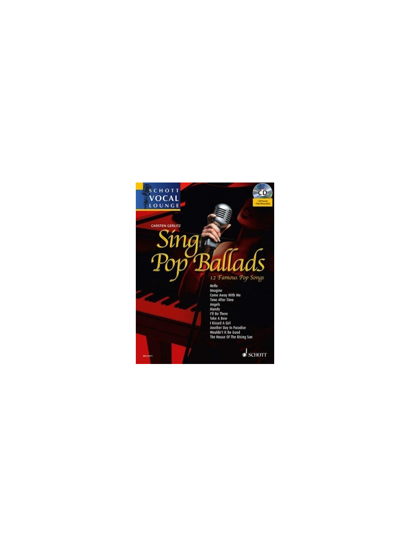 Sing Pop Ballads - Vocal (book/CD sing-along)