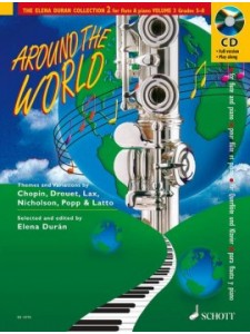 Around the World for Flute and Piano (book/CD)