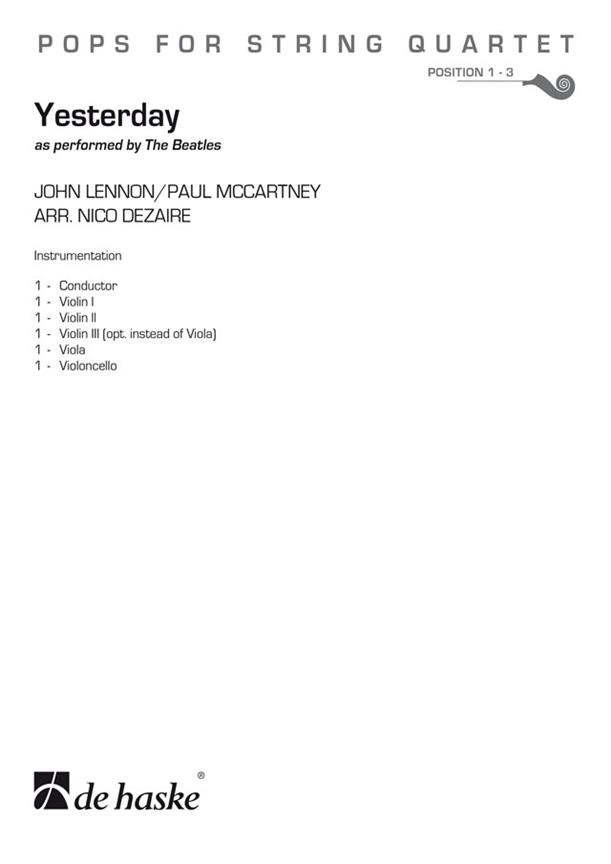 Yesterday - String Quartet