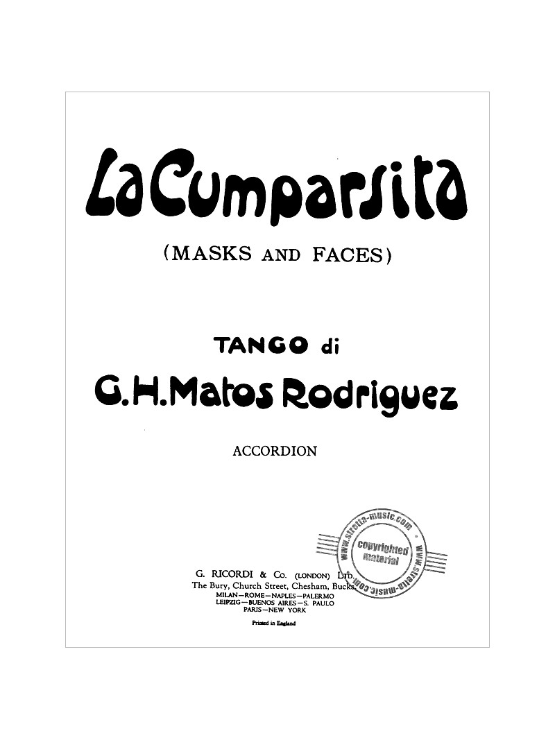 La Cumparsita (Accordion)