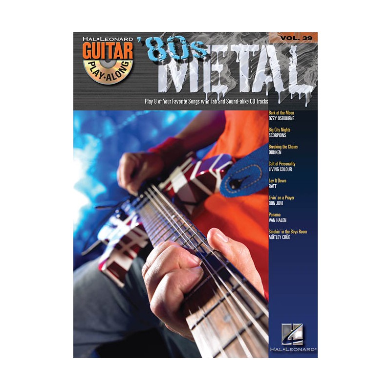 Guitar Play-Along Volume 39: '80s Metal (book/CD)