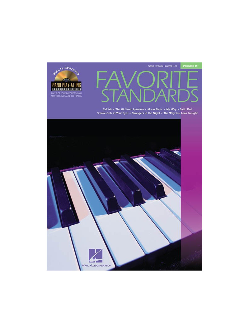 Piano Play-along Favorite Standards Vol. 15 (book/CD)
