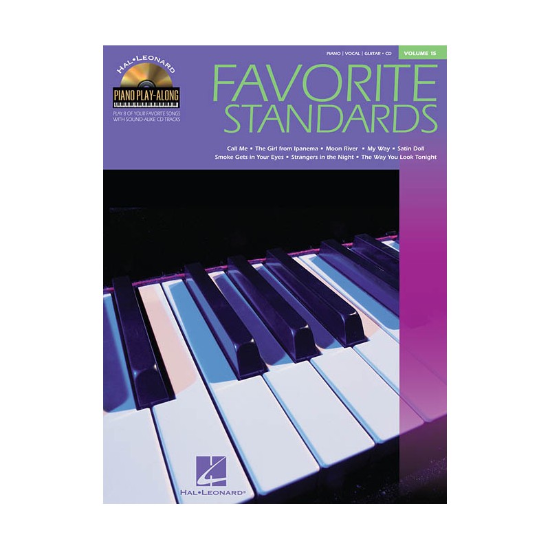 Piano Play-along Favorite Standards Vol. 15 (book/CD)