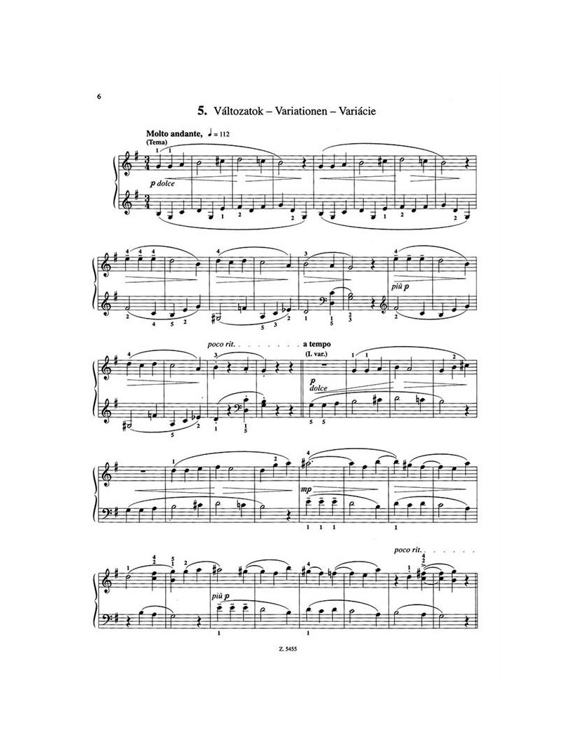 Bartok - For Children III-IV