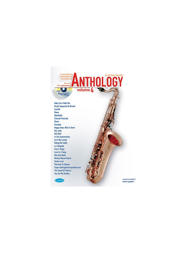 Anthology: 24 All Time Favorites Bb Tenor Sax 4 (libro/CD)