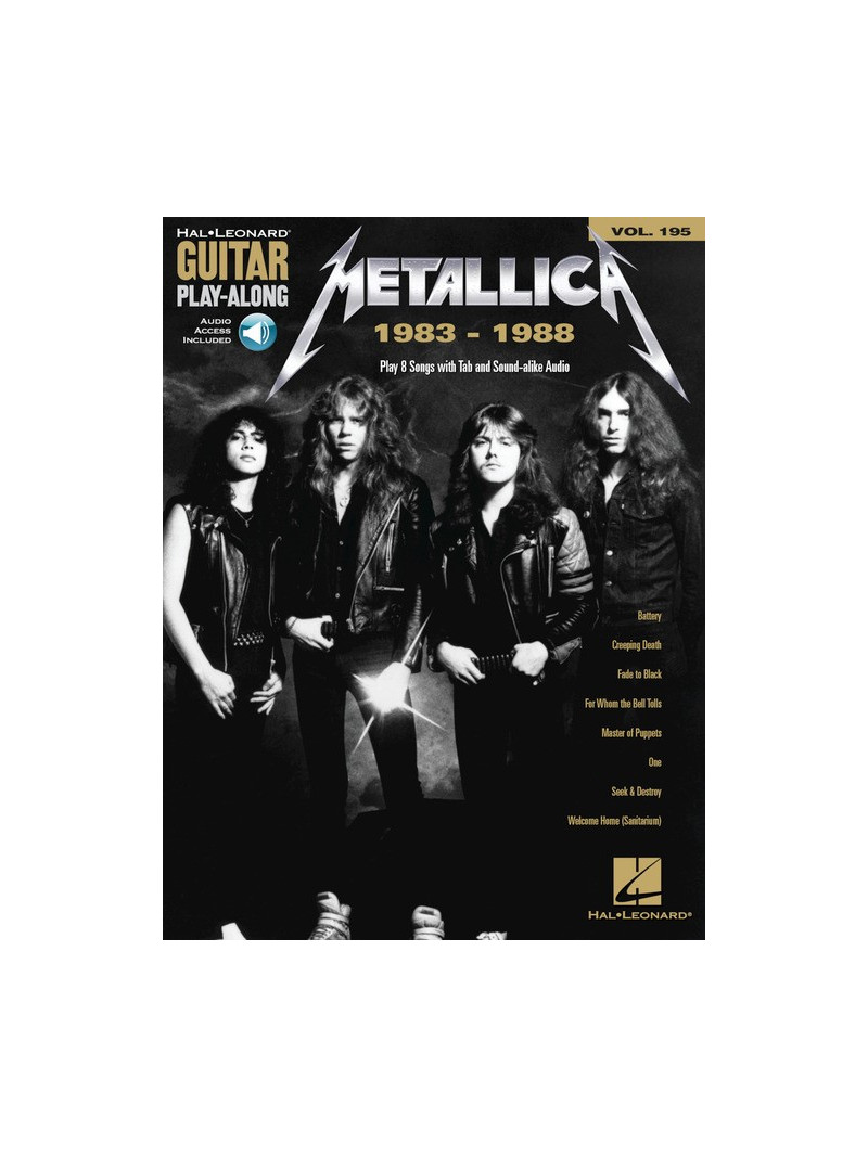 Metallica: 1983-1988: Guitar Play-Along Volume 195 (book/Audio Online)