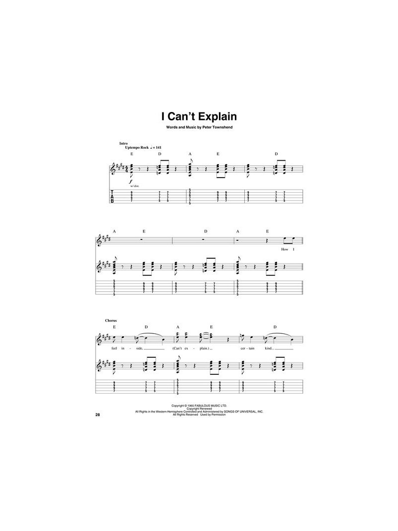 Easy Rock Songs: Guitar Play-Along Volume 82 (book/CD)