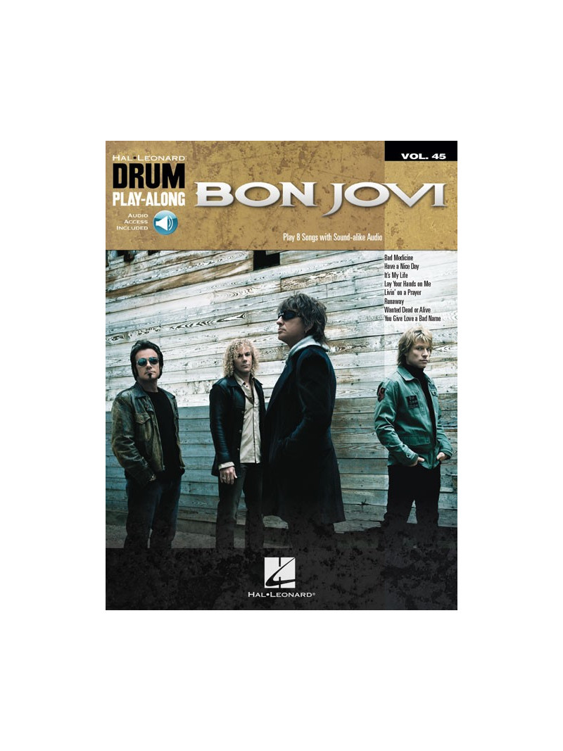 Bon Jovi: Drum Play-Along Volume 45 (book/Audio Online)