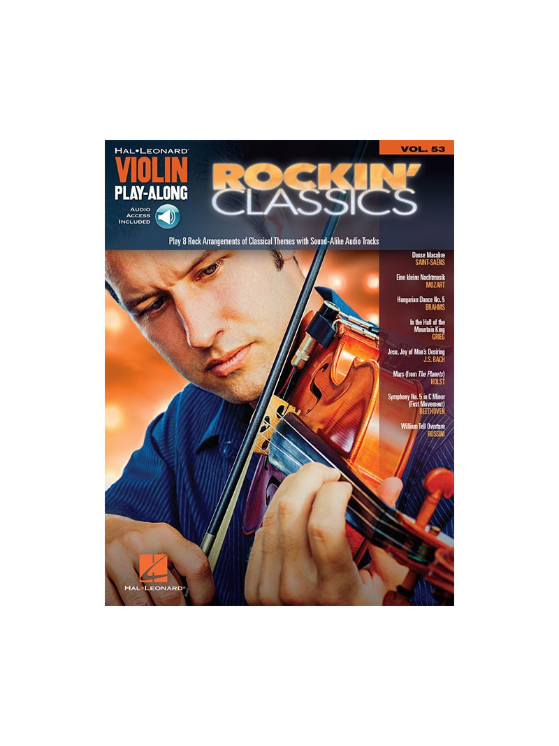 Rockin' Classics: Violin Play-Along Volume 53 (Book/Audio Online)
