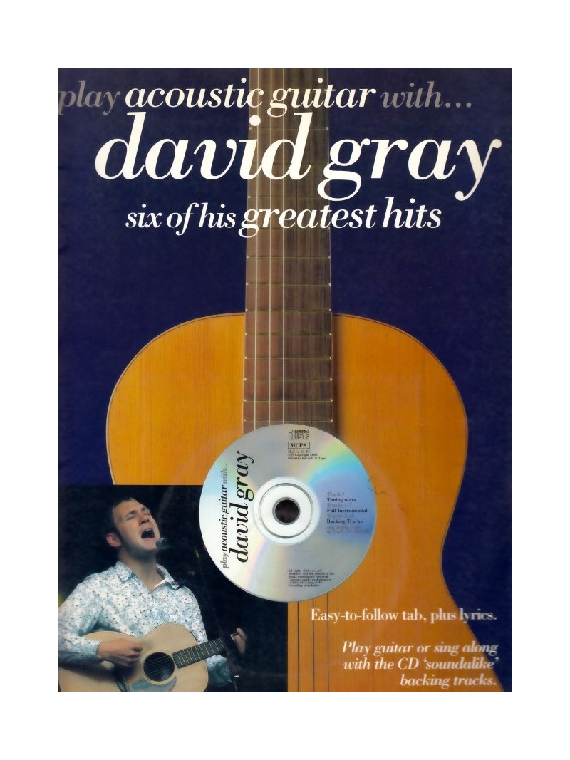 Play Acoustic Guitar With... David Gray (book/CD)