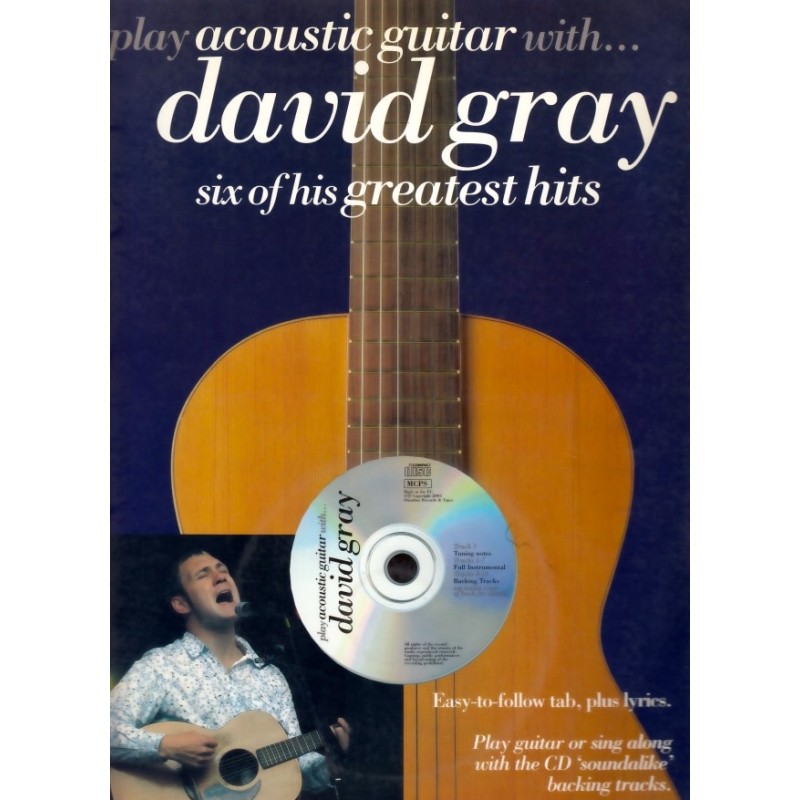 Play Acoustic Guitar With... David Gray (book/CD)