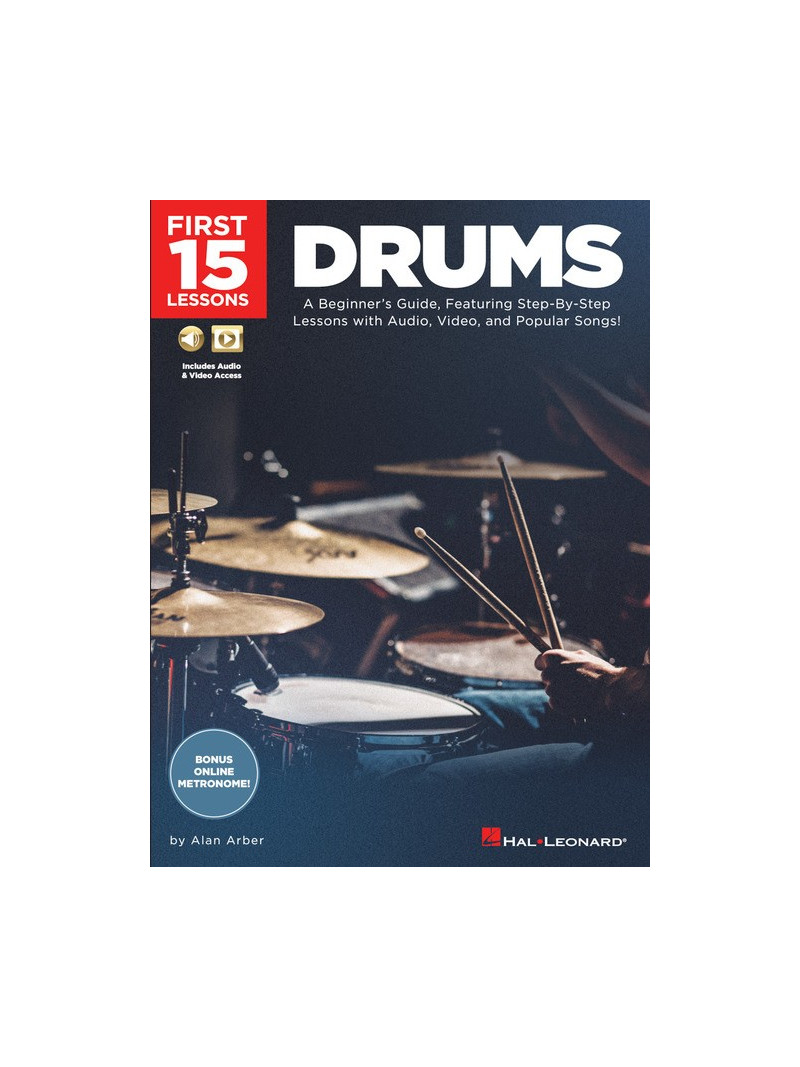 First 15 Lessons – Drums (book/Audio & Video Online)