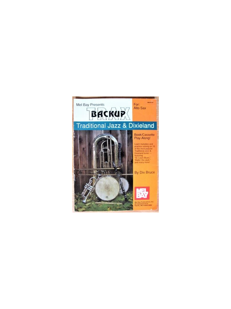 Backup Trax: Traditional Jazz & Dixieland for Alto Sax (book/cassette)