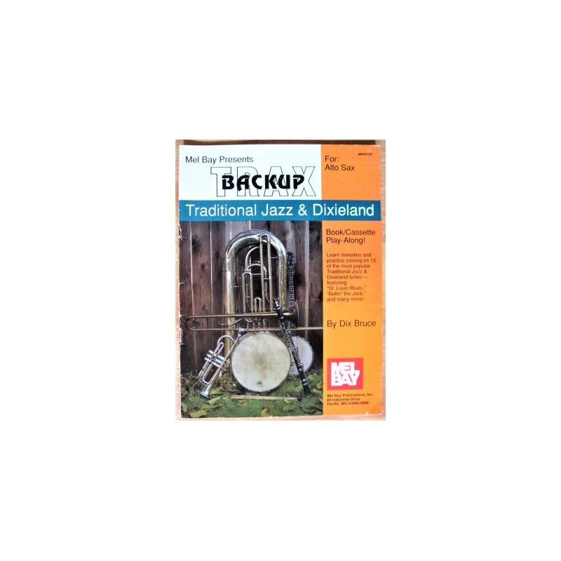 Backup Trax: Traditional Jazz & Dixieland for Alto Sax (book/cassette)