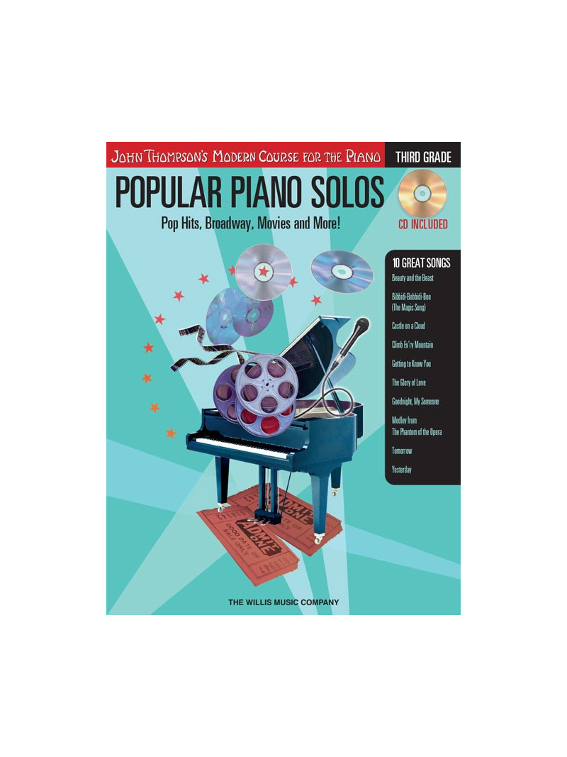 Popular Piano Solos Third Grade (book/CD)