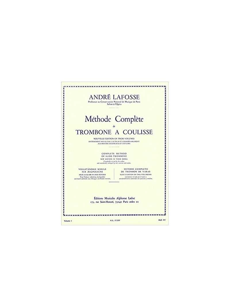 Methode Complete de Trombone a Coulisse