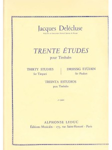 Trente Etudes pour Timbales-1 Cahier