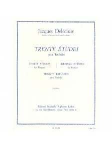 Trente Etudes pour Timbales-3 Cahier