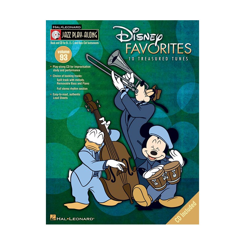 Jazz Play-Along Volume 93: Disney Favorites (book/CD)