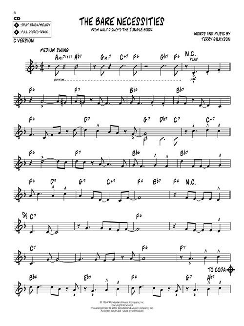 Jazz Play-Along Volume 93: Disney Favorites (book/CD)