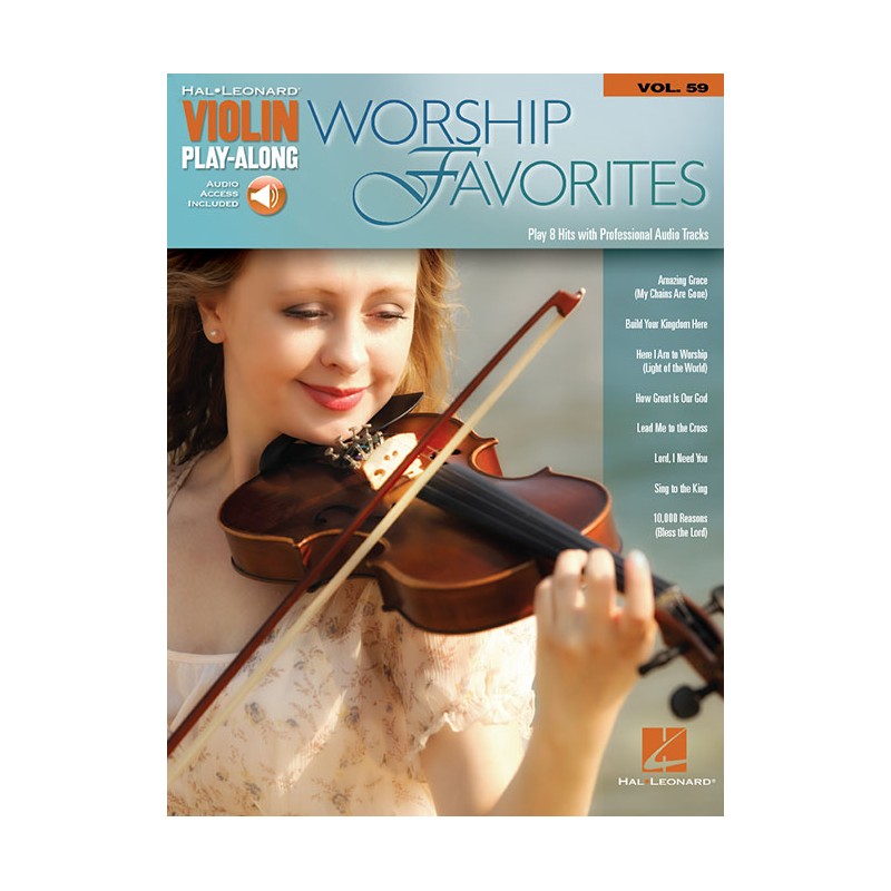 Worship Favorites: Violin Play-Along Volume 59 (Book/Audio Online)