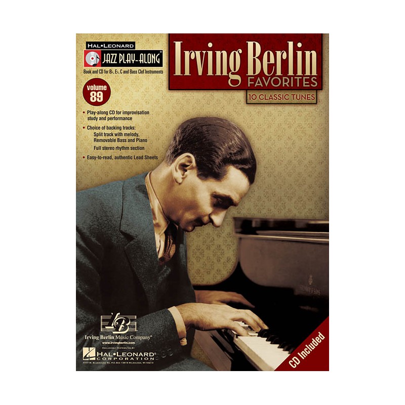 Jazz Play-Along Volume 89: Irving Berlin Favorites (book/CD)