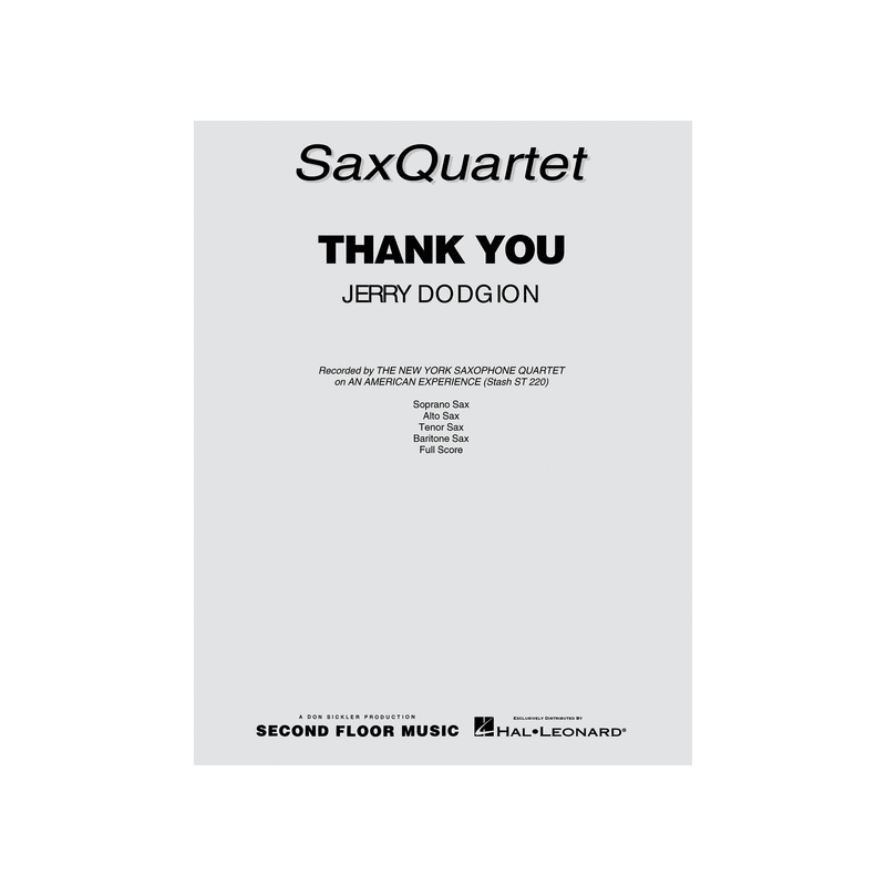 thank you sax quartet