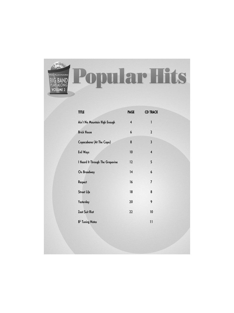 Big Band Play-Along: Popular Hits for Sax (book/CD)