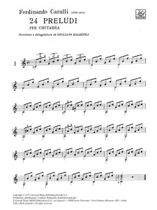Carulli - 24 Preludi dall'Op. 114