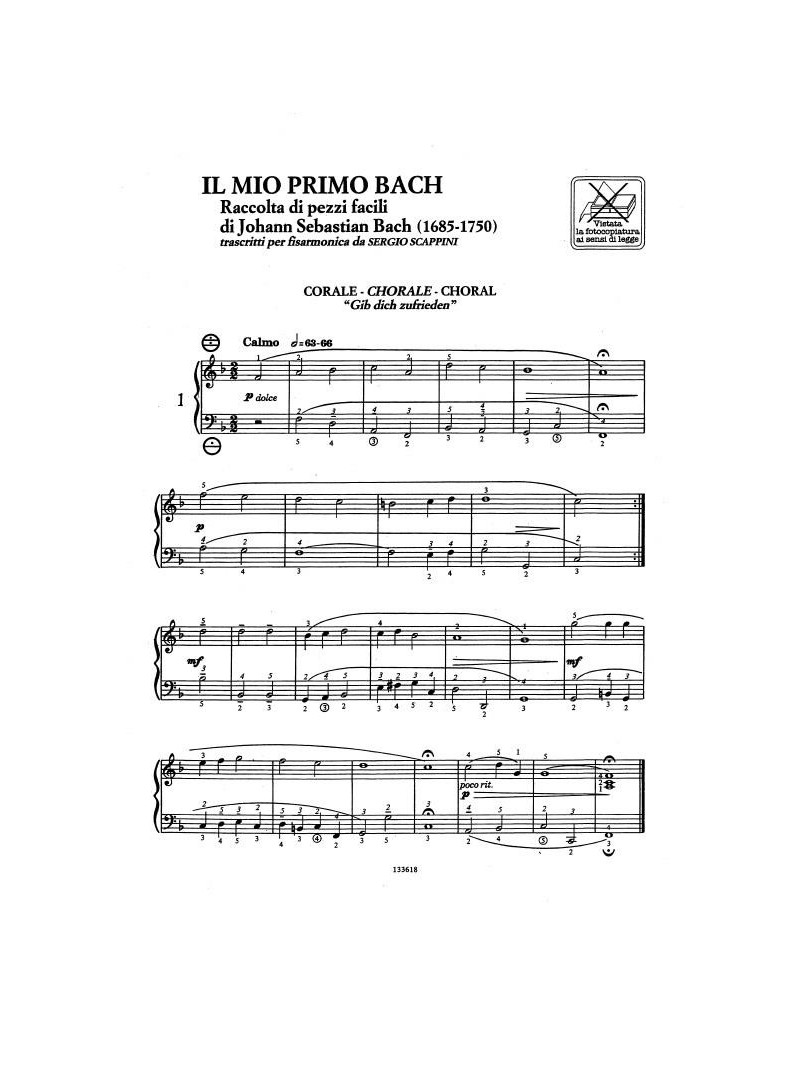 Il Mio Primo Bach Per Fisarmonica
