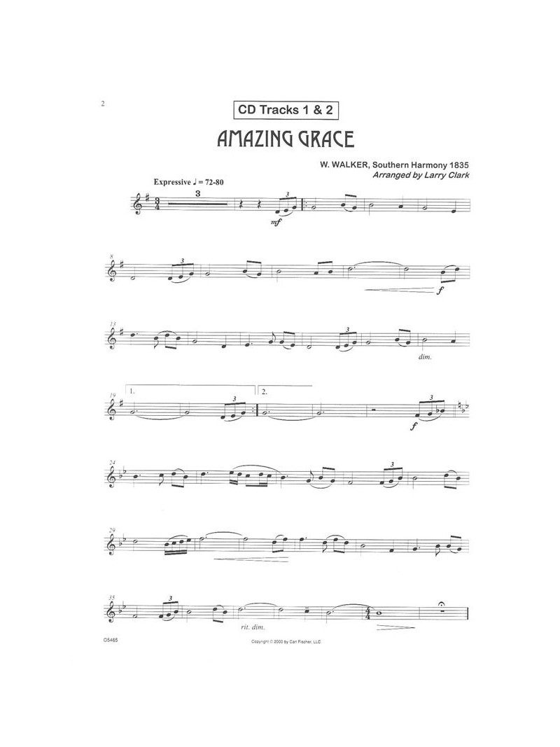 Easy Hymn Favorites Bb Clarinet (book/CD play-along)
