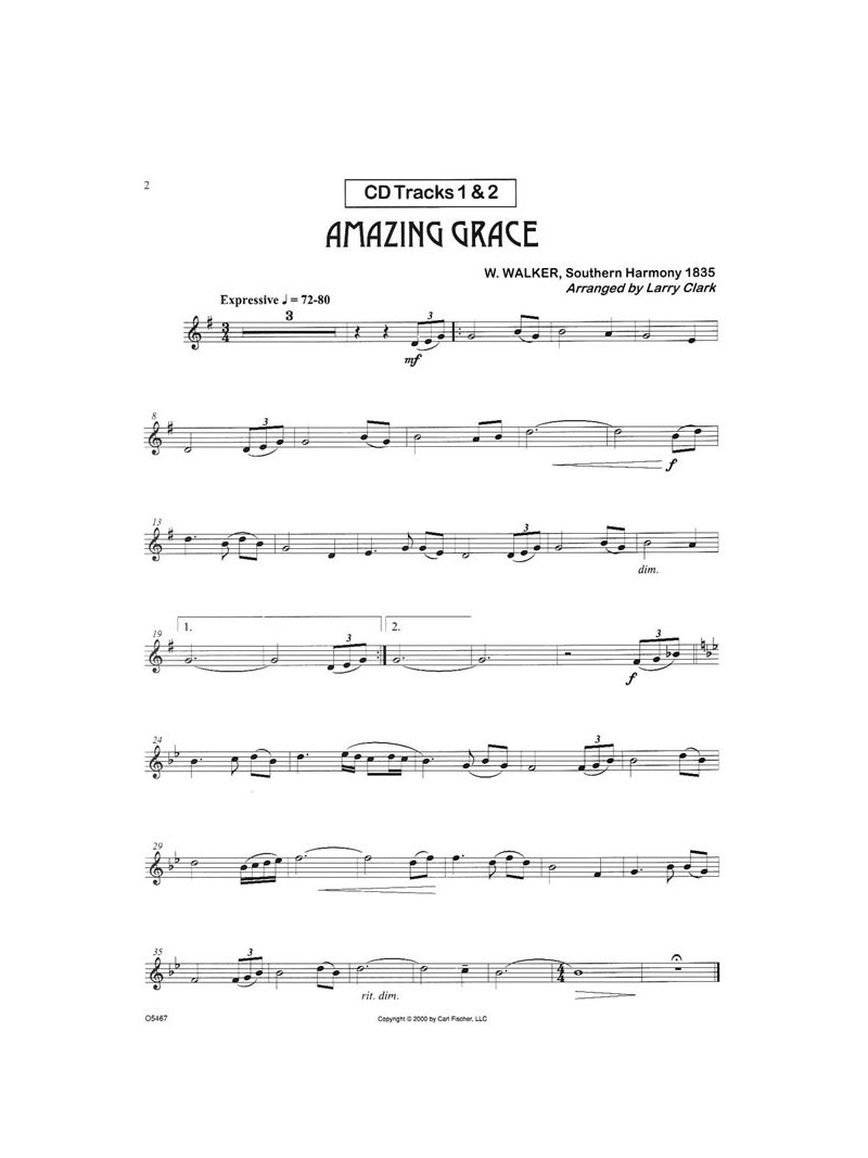 Easy Hymn Favorites Bb Trumpet (book/CD play-along)