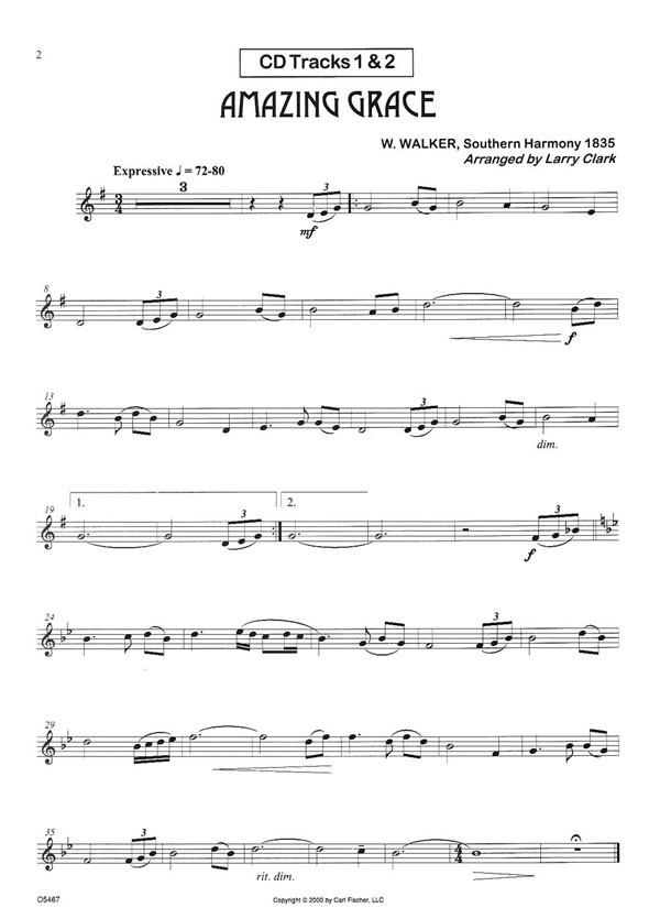 Easy Hymn Favorites Bb Trumpet (book/CD play-along)