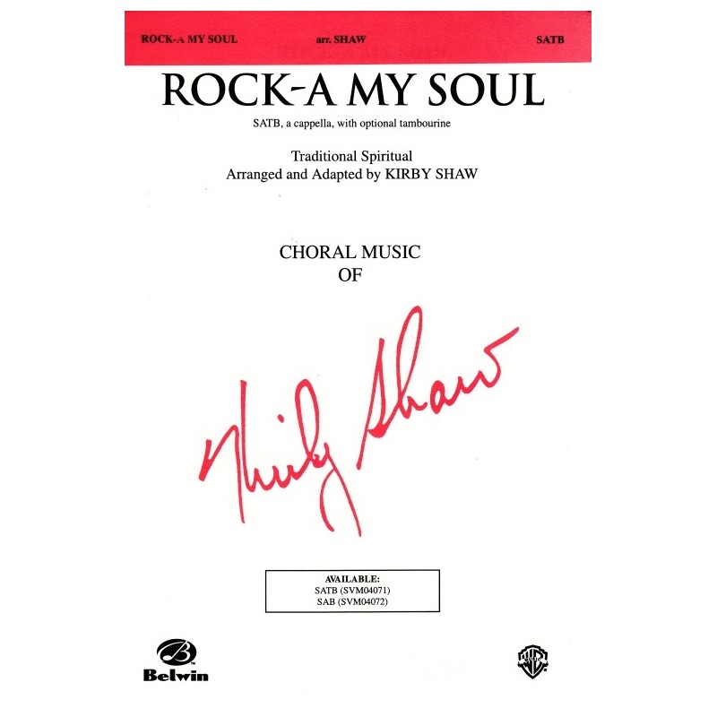 Rock-A-My Soul (SATB)