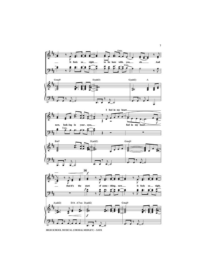 High School Musical (Choral Medley)