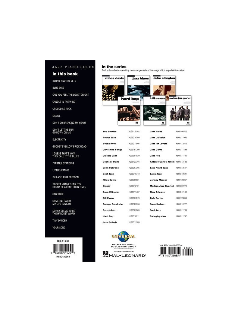 Elton John: Jazz Piano Solos