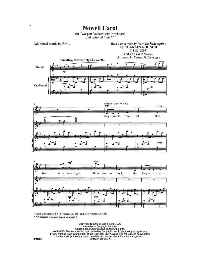 Nowell Carol (Choral)